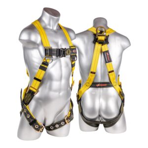 KStrong® Kapture™ Element  5-Point Full Body Harness  with Revolta™ Oil and Water  Repellent Webbing, 1 Enhanced  Dorsal D-ring Plus™, QC Chest,  and TB Legs (ANSI)