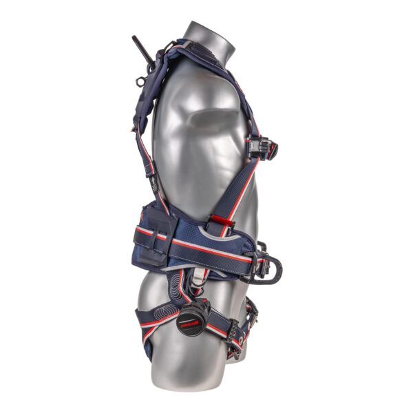KStrong® EndurX™ 5-Point Full Body Harness, Abrasion Resistant Shoulder Pad, Premium Work Positioning Waist Pad w/Removable Tool Belt, Deluxe Leg Pads, Enhanced Dorsal D-ring Plus™, Side D-rings, Quick Slide Adjusters, Trauma Relief Straps, QC Chest, TB Legs (SS), All Aluminum Hardware (ANSI) - Image 3