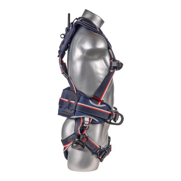 KStrong® EndurX™ 5-Point Full Body Harness, Abrasion Resistant Shoulder Pad, Premium Work Positioning Waist Pad w/Removable Tool Belt, Deluxe Leg Pads, Enhanced Dorsal D-ring Plus™, Side D-rings, Quick Slide Adjusters, Trauma Relief Straps, QC Chest/Legs, All Aluminum Hardware (ANSI) - Image 3