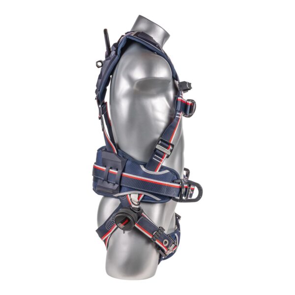 KStrong® EndurX™ 5-Point Full Body Harness, Abrasion Resistant Shoulder Pad, Premium Work Positioning Waist Pad w/Removable Tool Belt, Deluxe Leg Pads, Enhanced Dorsal D-ring Plus™, Front D-ring, Side D-rings, Premium Adjusters, Trauma Relief Straps, QC Chest, TB Legs (SS), All Aluminum Hardware (ANSI) - Image 4