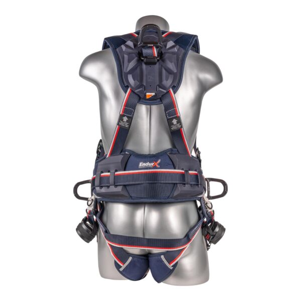 KStrong® EndurX™ 5-Point Full Body Harness, Abrasion Resistant Shoulder Pad, Premium Work Positioning Waist Pad w/Removable Tool Belt, Deluxe Leg Pads, Enhanced Dorsal D-ring Plus™, Front D-ring, Side D-rings, Premium Adjusters, Trauma Relief Straps, QC Chest/Legs, All Aluminum Hardware (ANSI) - Image 3