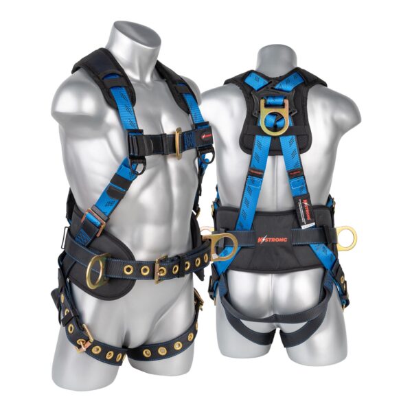 KStrong® Kapture™ Essential+ 5-Point FBH with Back Pad, TB Waist Belt and Legs, 3 D-rings (ANSI)