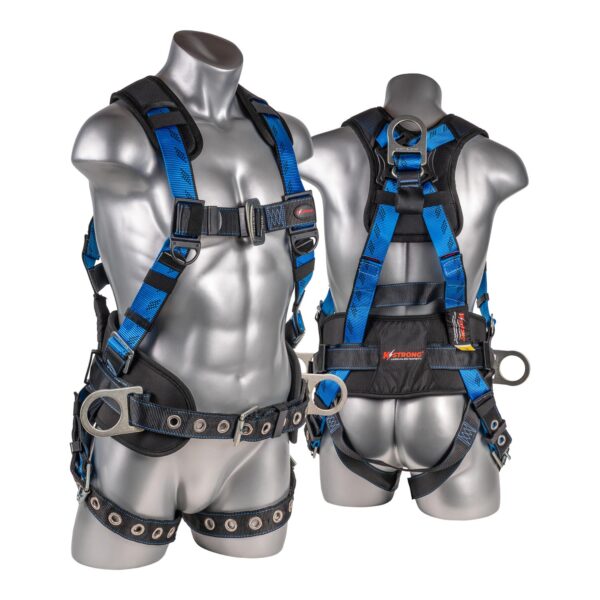 KStrong® Kapture™ Essential+ 5-Point FBH with Back Pad, TB Waist Belt and Legs, Web Loop Added Under Dorsal D-ring, 2 Side D-rings (ANSI)