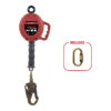 KStrong® BRUTE™ 10 ft. Cable SRL with snap hook. Includes installation carabiner (ANSI).