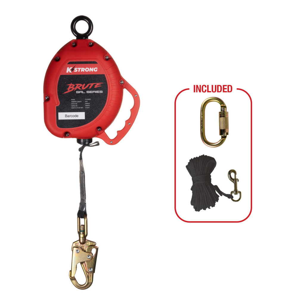 KStrong® BRUTE™ 25 ft. Web SRL with snap hook. Includes 