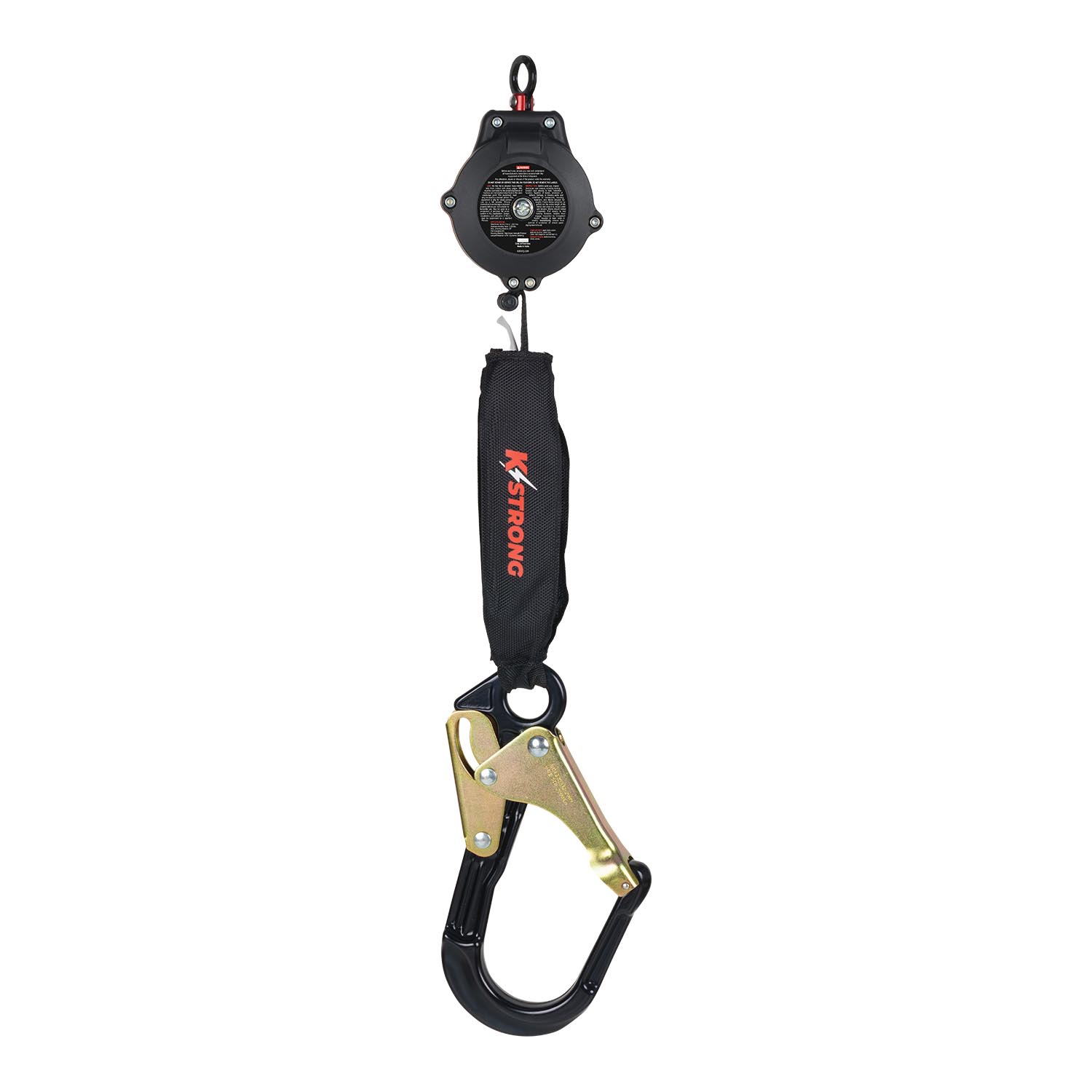 KStrong® 6 ft. Micron™ SRL with Large Aluminum Rebar Hook with Steel ANSI  Gate (ANSI) - Harness Connector Included - KStrong