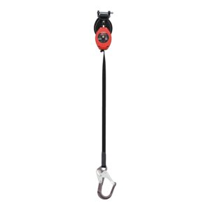 KStrong® BRUTE™ Backer™ LE V2 Class 2 - 8.5 ft. Web SRL-P with Aluminum Rebar Hook at Anchorage End, Other End Dorsal Connector Shock Pack Assembly (ANSI)