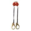 KStrong® BRUTE™ Dual 9 ft. SRL with Hi-Abrasion Resistant Webbing, Forged Rebar Hooks and dorsal connector (ANSI) - Image 2