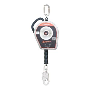 KStrong® BRUTE™ Sealed 50 ft. SRL with stainless steel cable and stainless steel swivel snap hook. Includes stainless steel installation carabiner and tagline (ANSI).
