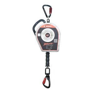KStrong® BRUTE™ Sealed 50 ft. SRL with stainless steel cable and stainless steel swivel snap hook. Includes stainless steel installation carabiner and tagline (ANSI).